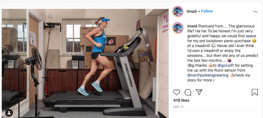 Laura Siddall / Zwift Run / Treadmill