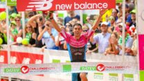 Joe Skipper crossing the line at Challenge Roth in a fastest time by a GB triathlete Joe Skipper crossing the line at Challenge Roth in a fastest time by a GB triathlete
