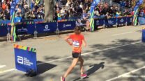 Gwen Jorgensen finished 14th in the NYC Marathon Gwen Jorgensen finished 14th in the NYC Marathon