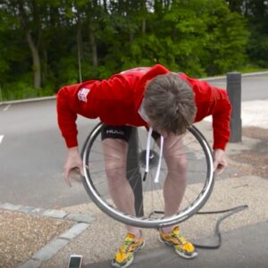 Harry Wiltshire triathlon tips - fixing a puncture Harry Wiltshire triathlon tips - fixing a puncture