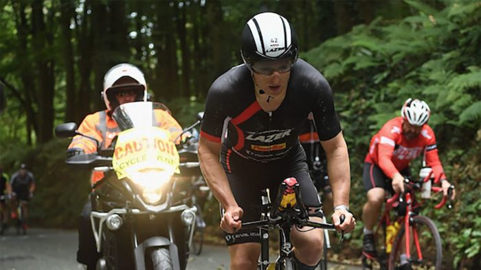 Ironman Wales 2016 Phil Graves on the bike course