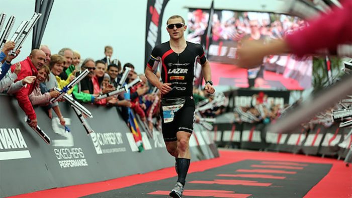 Ironman Wales 2016 - Phil Graves coming into the finish