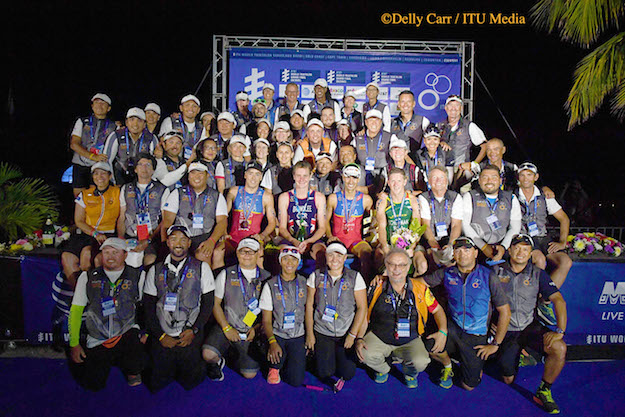 The organising team at ITU World Triathlon Grand Final Cozumel 2016