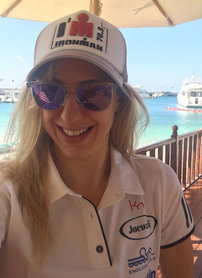 All smiles for Kimberley Morrison ahead of IRONMAN 70.3 Dubai