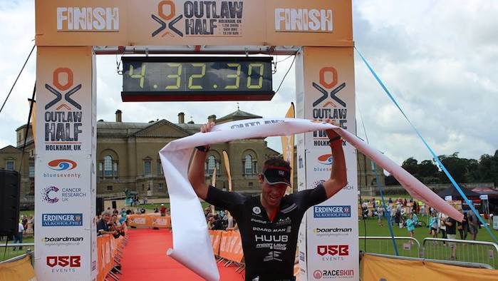 Reece Barclay wins Outlaw Half Holkham 2017