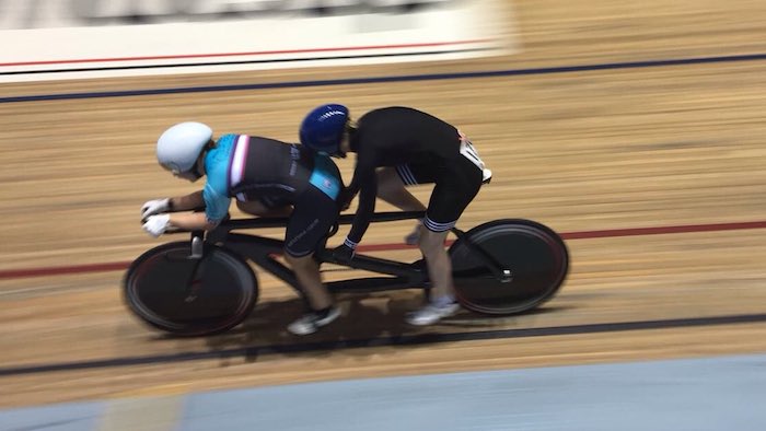 Alison Patrick, piloted by Helen Scott at the British Championships