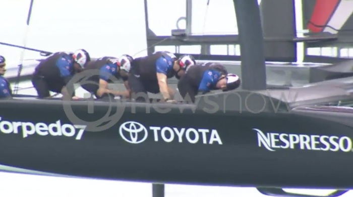 Emirates Team New Zealand introduce cycling power to the America's Cup