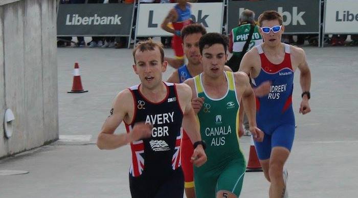 Carl Avery at the 2016 ITU World Duathlon Championships