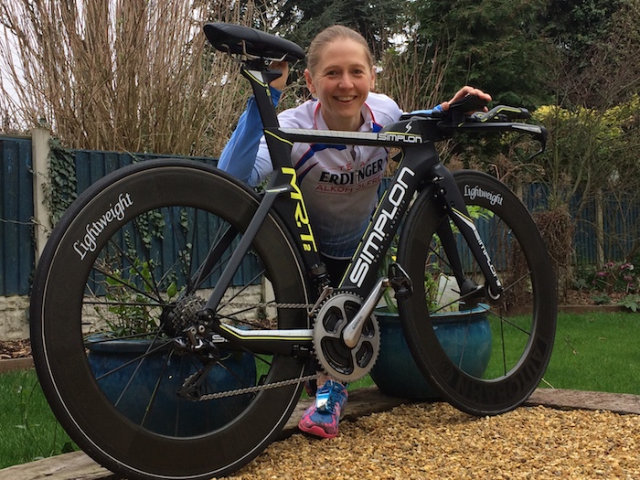 Lucy Gossage is all smiles with her new Simplon Mr.T2