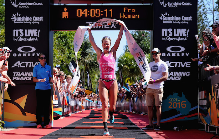 Holly Lawrence wins IRONMAN 70.3 World Champs: Photo by Matt Roberts/Getty Images for IRONMAN