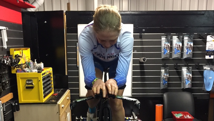 Lucy Gossage: bike fit on her Simplon Mr.T2