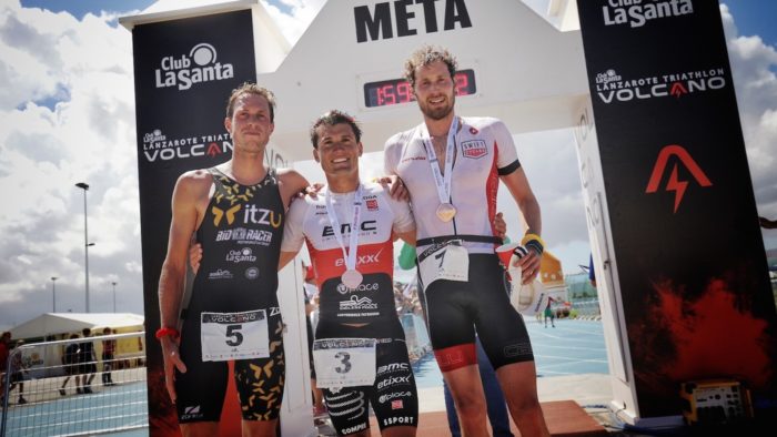 Volcano Triathlon 2017 Men's Podium