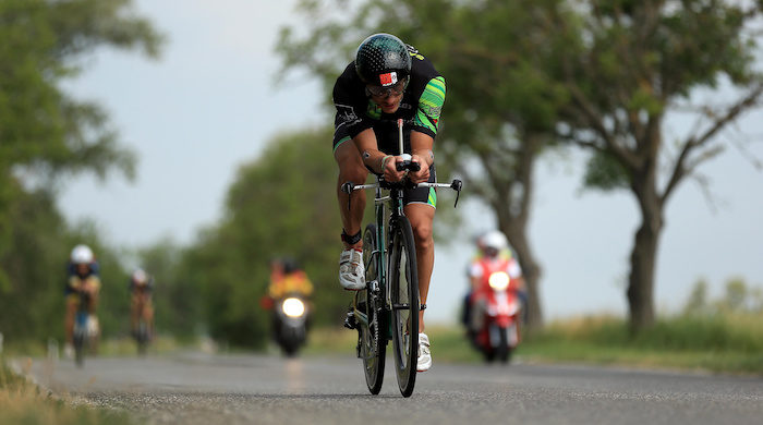 BRATISLAVA, SLOVAKIA - JUNE 3: Lionel Sanders of Canada rides the bike course during The Championship Challenge Triathlon on June 3, 2017 in Bratislava, Slovakia. (Photo by Stephen Pond/Getty Images for Challenge Triathlon) *** Local Caption *** Lionel Sanders