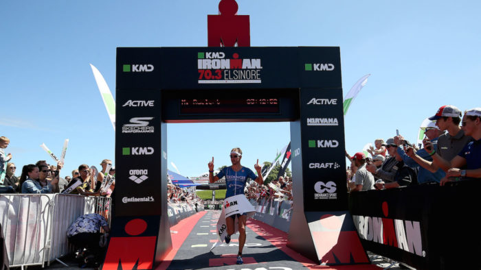 HELSINGOR, DENMARK - JUNE 18: Michael Raelert of Germany in wins the KMD IRONMAN 70.3 European Championship Elsinore on June 18, 2017 in Helsingor, Denmark. (Photo by Nigel Roddis/Getty Images for Ironman)