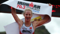 EDINBURGH, SCOTLAND - JULY 02: Emma Pallant of Britain celebrates winning the womens race at Ironman 70.3 Edinburgh on July 2, 2017 in Edinburgh, Scotland. (Photo by Nigel Roddis/Getty Images For Ironman ) EDINBURGH, SCOTLAND - JULY 02: Emma Pallant of Britain celebrates winning the womens race at Ironman 70.3 Edinburgh on July 2, 2017 in Edinburgh, Scotland. (Photo by Nigel Roddis/Getty Images For Ironman )