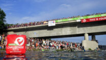 ROTH, GERMANY - JULY 09: Athletes swim in the Main-Donau-Kanal during the DATEV Challenge Roth 2017 on July 9, 2017 in Roth, Germany. 5000 athletes are competing in todays race and 260,000 spectators watching the challenge. (Photo by Alexander Koerner/Getty Images) ROTH, GERMANY - JULY 09: Athletes swim in the Main-Donau-Kanal during the DATEV Challenge Roth 2017 on July 9, 2017 in Roth, Germany. 5000 athletes are competing in todays race and 260,000 spectators watching the challenge. (Photo by Alexander Koerner/Getty Images)