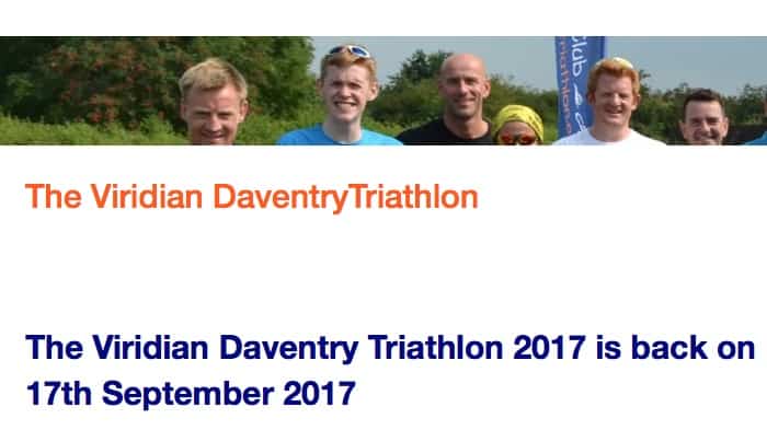 Viridian Daventry Triathlon