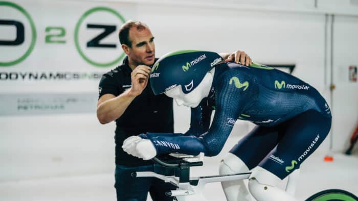 The D2Z® Encapsulator Suit™, the world’s fastest time-trial suit, developed by Endura and Drag2Zero