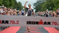 DUBLIN, IRELAND - AUGUST 9: Susie Cheetham of United Kingdom wins the womens event during the Ironman triathlon event on August 9, 2015 in Dublin, Ireland. More than 2,500 athletes swim, cycle and run through Dublin city and county on as part of the Ironman 70.3 triathlon. The course involves a 1.9km swim at Scotsman’s Bay in Dun Laoghaire, followed by a 90km cycle which goes through Dublin city centre with the race concluding at Phoenix Park with a 21km half marathon. (Photo by Charles McQuillan/Getty Images) DUBLIN, IRELAND - AUGUST 9: Susie Cheetham of United Kingdom wins the womens event during the Ironman triathlon event on August 9, 2015 in Dublin, Ireland. More than 2,500 athletes swim, cycle and run through Dublin city and county on as part of the Ironman 70.3 triathlon. The course involves a 1.9km swim at Scotsman’s Bay in Dun Laoghaire, followed by a 90km cycle which goes through Dublin city centre with the race concluding at Phoenix Park with a 21km half marathon. (Photo by Charles McQuillan/Getty Images)