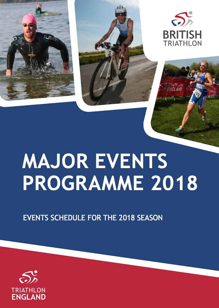 British Triathlon Age-Group Major Events Programme 2018