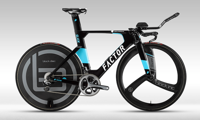 Factor Slick - Pierre La Tour's (Team AG2R) French National TT Championship winning bike. All the speed of a TT bike but with the handling of a road bike. A new era in frame design.