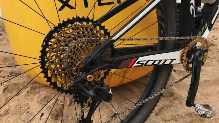10-50 SRAM Eagle rear cassette in gold