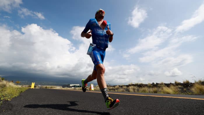 KAILUA KONA, HI - OCTOBER 14: Patrick Lange of Germany runs during the IRONMAN World Championship on October 14, 2017 in Kailua Kona, Hawaii. (Photo by Tom Pennington/Getty Images for IRONMAN)