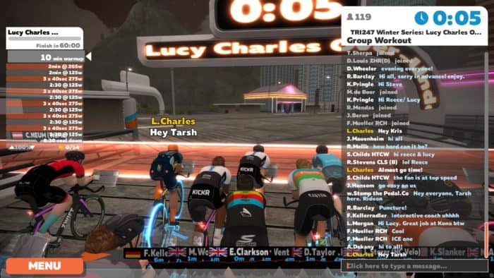 Zwift Lucy Charles
