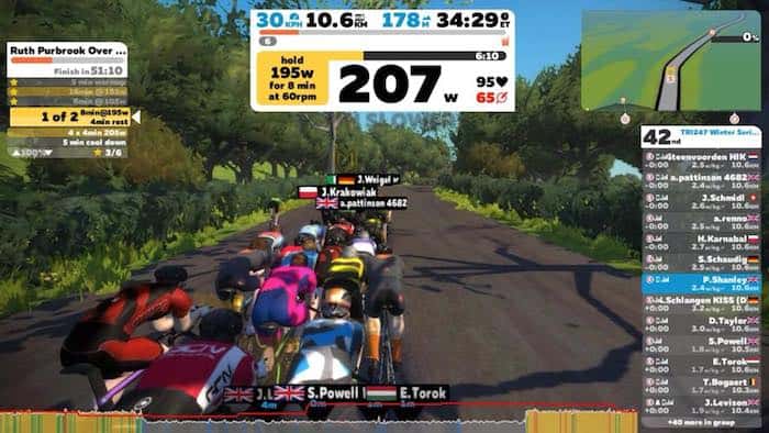 Ruth Purbrook: TRI247 Winter Series Zwift 'Over Gears'