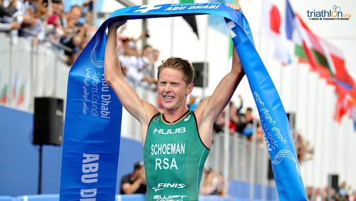 Henri Schoeman win ITU World Triathlon Abu Dhabi 2018