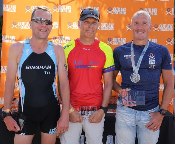 Gary Goacher (right) at the Outlaw Half Nottingham 2018