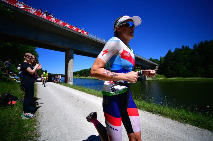 ROTH, GERMANY - JULY 01:Lucy Charles of Great Britain competes in the run leg during the DATEV Challenge Roth 2018 on July 1, 2018 in Roth, Germany. (Photo by Alexander Koerner/Getty Images)
