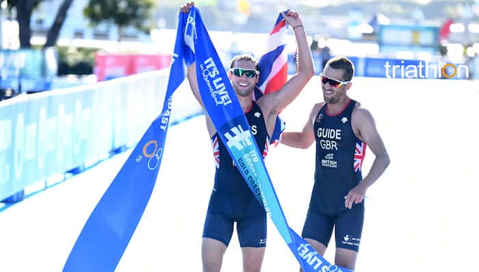 Dave Ellis and Mark Buckingham - 2018 ITU Paratriathlon World Championships World Triathlon Grand Final Gold Coast