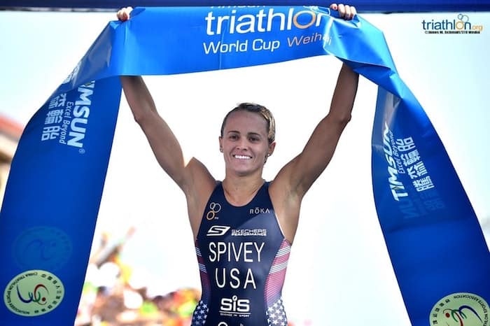 Taylor Spivey Weihai ITU Triathlon World Cup