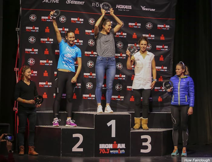 IRONMAN 70.3 Weymouth 2018 - Women's Pro podium