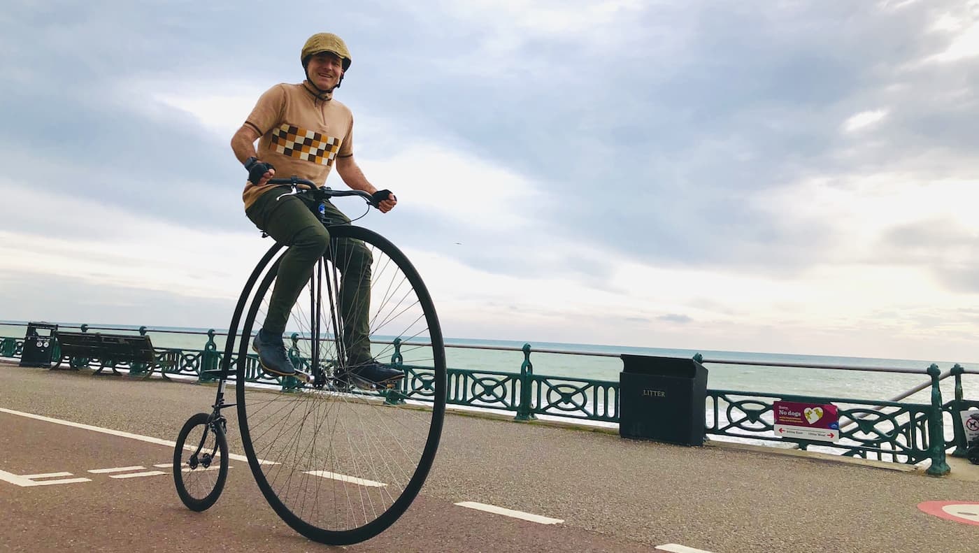 Mark Bayliss Penny Farthing Ride
