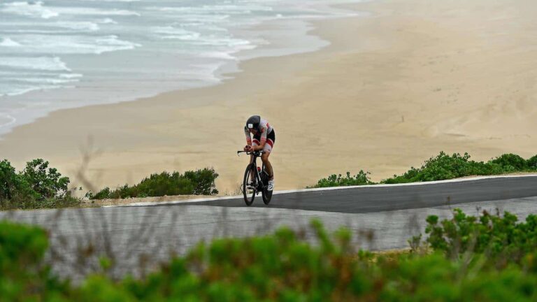 PORT ELIZABETH - SEPTEMBER 1: during the Isuzu IRONMAN 70.3 World Championship Women in Port Elizabeth, South Africa on September 1, 2018. Over 4,500 athletes from over 100 countries will be represented in this years 70.3 World Championship. (Photo by Donald Miralle/Getty Images for IRONMAN) - IRONMAN South Africa course change