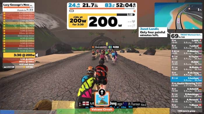 Free Zwift Custom Workout Lucy Gossage�s New Year Set