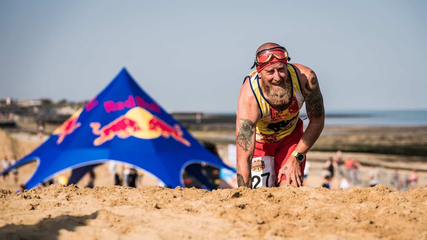 Runners Take on Red Bull Quicksand, Margate, Kent Sept 2018 // Ian Corless / Red Bull Content Pool // AP-1WS4M3PC12111 // Usage for editorial use only // Please go to www.redbullcontentpool.com for further information. //