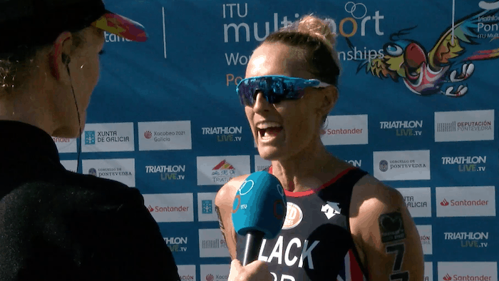 Jacqui Slack Pontevedra ITU Cross Triathlon World Championships 2019