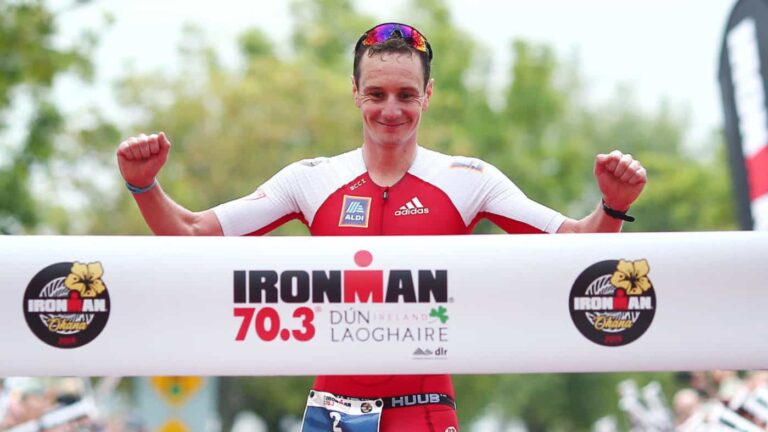 DUN LAOGHAIRE, IRELAND - AUGUST 25: IRONMAN 70.3 Dun Laoghaire on August 25, 2019 in Dun Laoghaire, Ireland. (Photo by Charlie Crowhurst/Getty Images for IRONMAN)