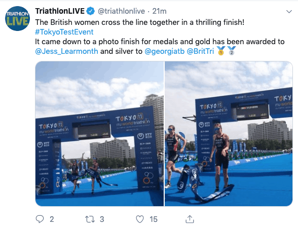 Jessica Learmonth / Georgia Taylor-Brown / Tokyo 2019 ITU World Triathlon Olympic Qualification Event