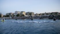 NICE, FRANCE - SEPTEMBER 08: Athletes compete in the swim leg of the the IRONMAN 70.3 World Championship Men in Nice on September 08, 2019 in Nice, France. (Photo by Jan Hetfleisch/Getty Images for IRONMAN) NICE, FRANCE - SEPTEMBER 08: Athletes compete in the swim leg of the the IRONMAN 70.3 World Championship Men in Nice on September 08, 2019 in Nice, France. (Photo by Jan Hetfleisch/Getty Images for IRONMAN)