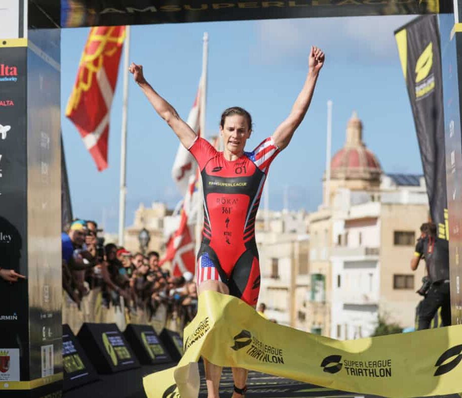 VALLETTA, MALTA - OCTOBER 20, 2019: in the Womens Equalizer Final during Super League Triathlon Malta on October 20, 2019 in Valletta, Malta. (Photo by Tom Shaw/Superleague Triathlon)