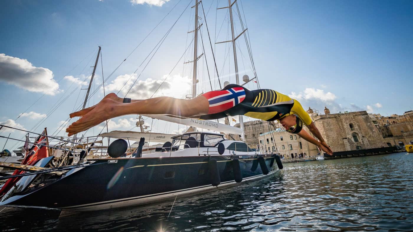 Super League Triathlon Malta 2019, Men's Equalizer Final, Gustav Iden