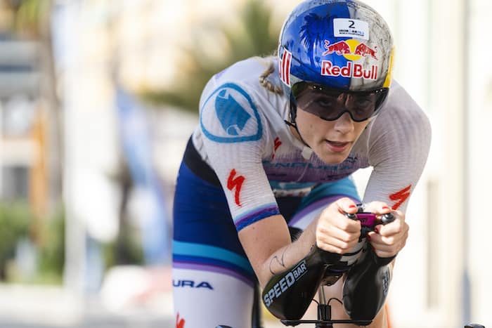 Lucy Charles-Barclay races at Ironman 70.3 World Championship in Nice, France on September 7, 2019