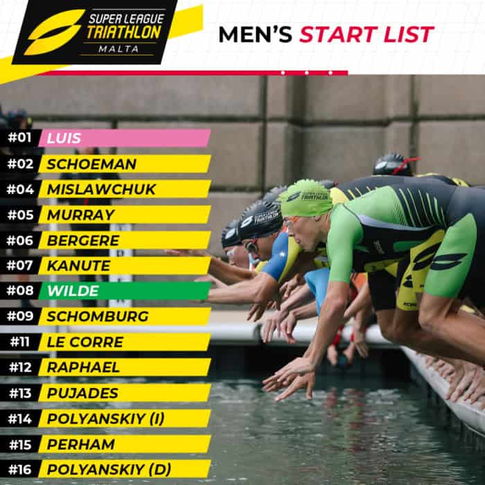 Super League Triathlon Malta 2019 start list