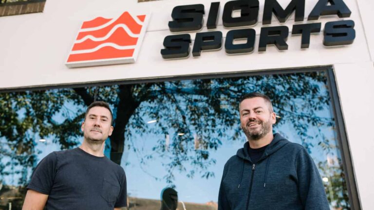 Sigma Sports founders Ian Whittingham and Jason