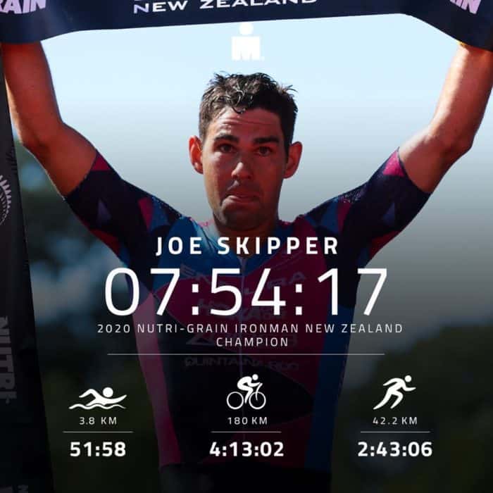 Joe Skipper IRONMAN New Zealand 2020