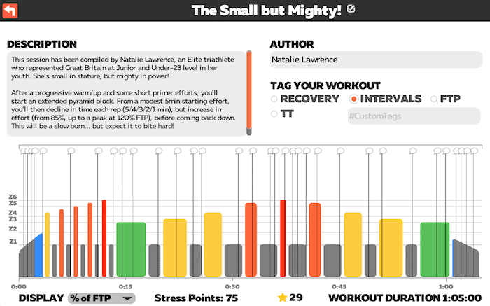 TRI247 Workout Series / Zwift / Natalie Lawrence / Short but Mighty